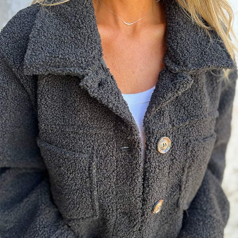 Aurore™ - Giacca in sherpa con bottoni