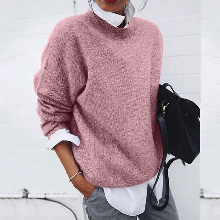 Amandine™ - Maglione a girocollo in lana morbida