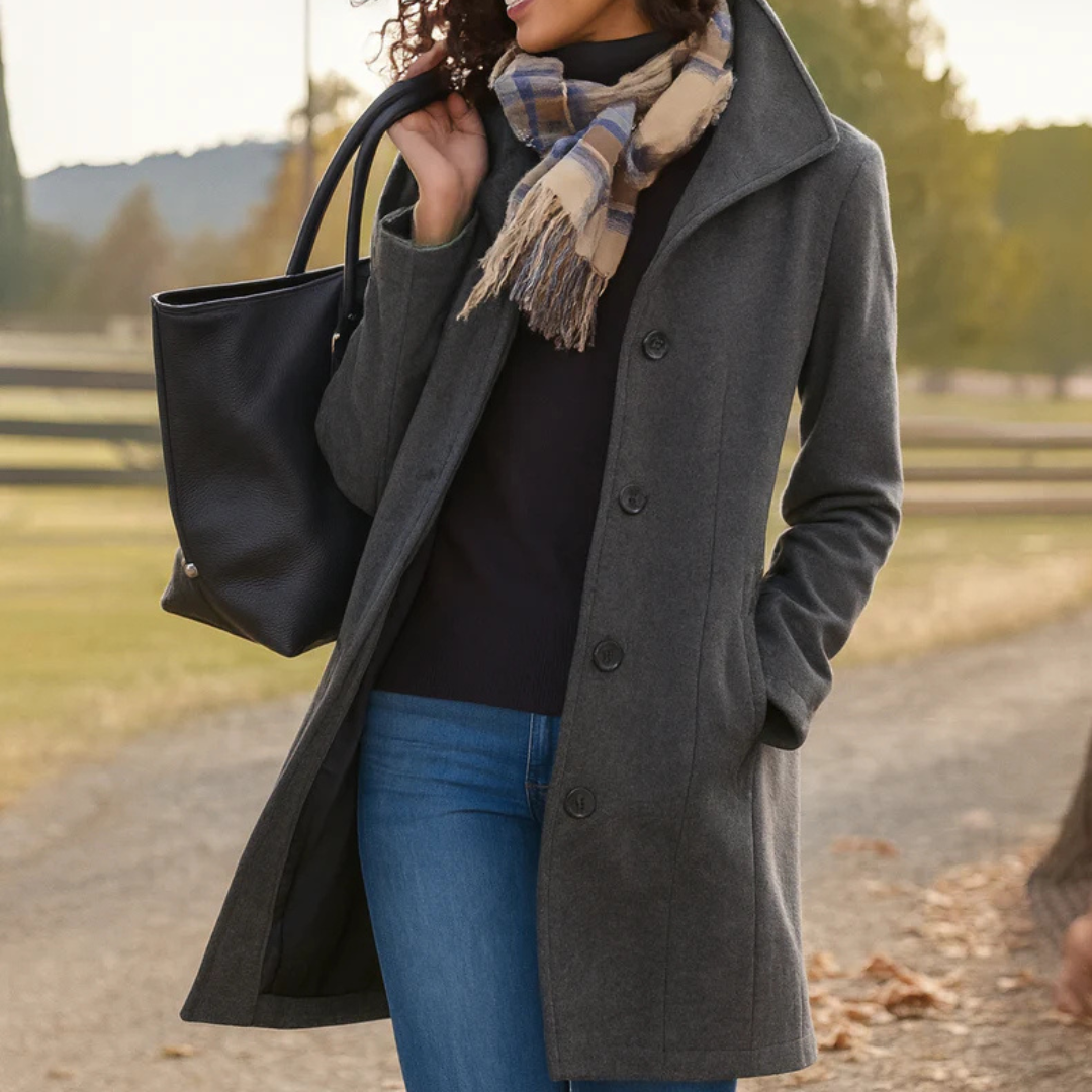 Adriana ™ - Cappotto corto con scollo a V