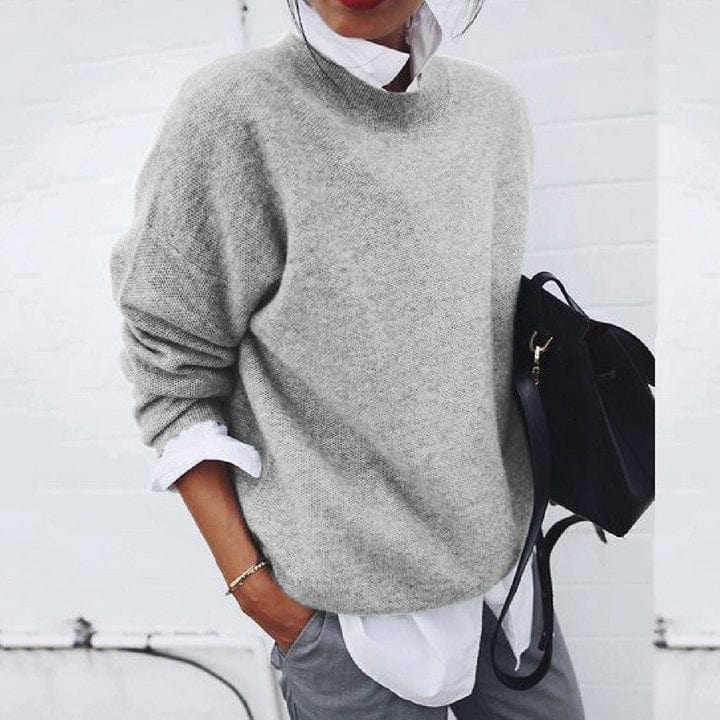 Amandine™ - Maglione a girocollo in lana morbida
