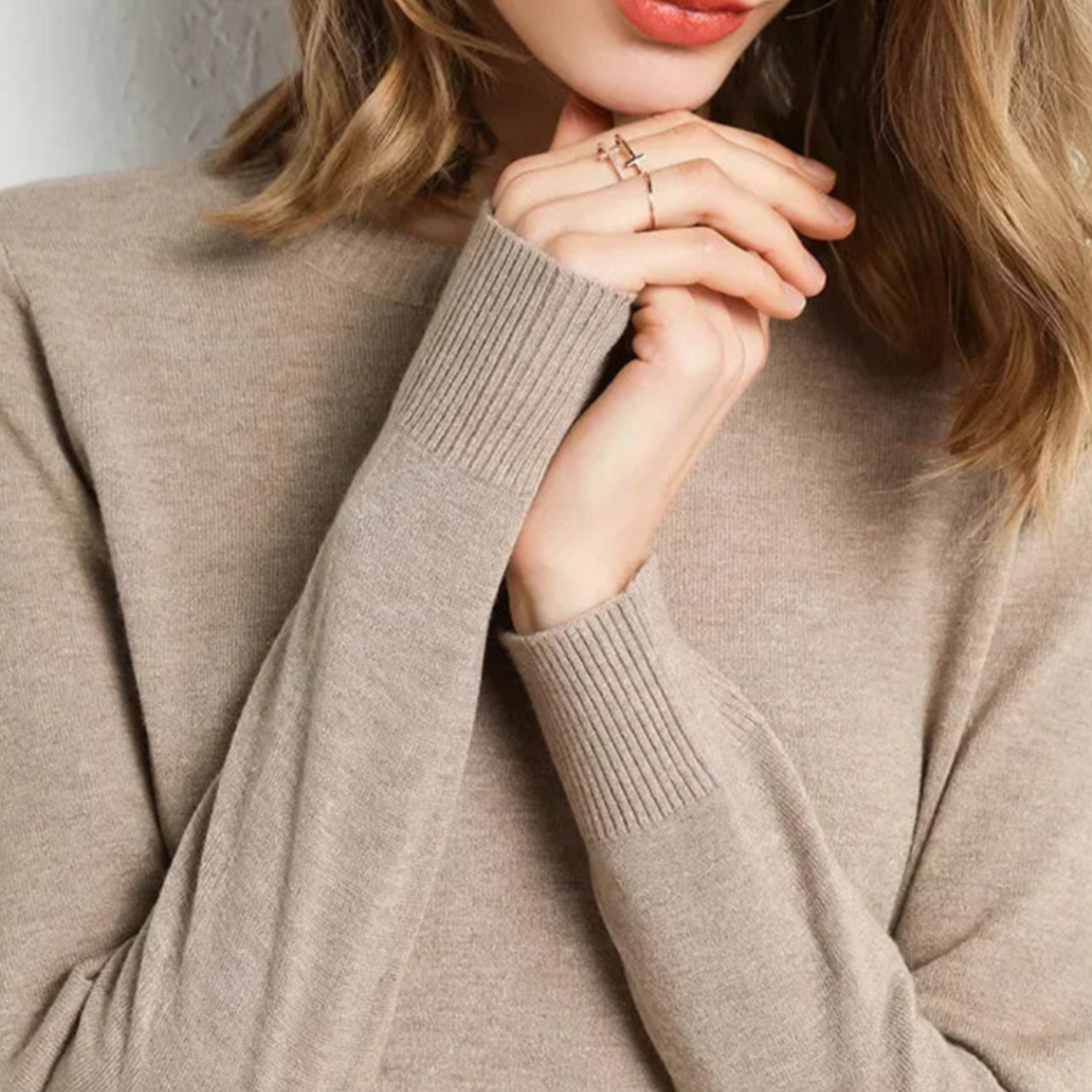 Clémentine™ - Maglione da donna a girocollo in cotone