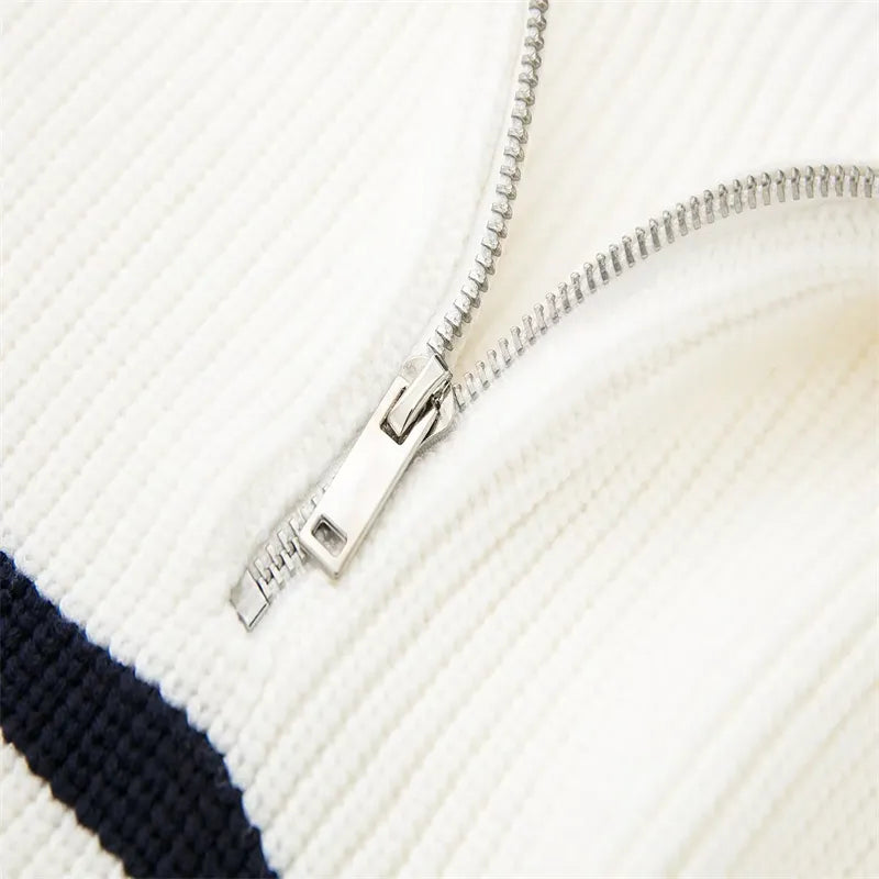Savrani™ - Maglione con zip in lana morbida