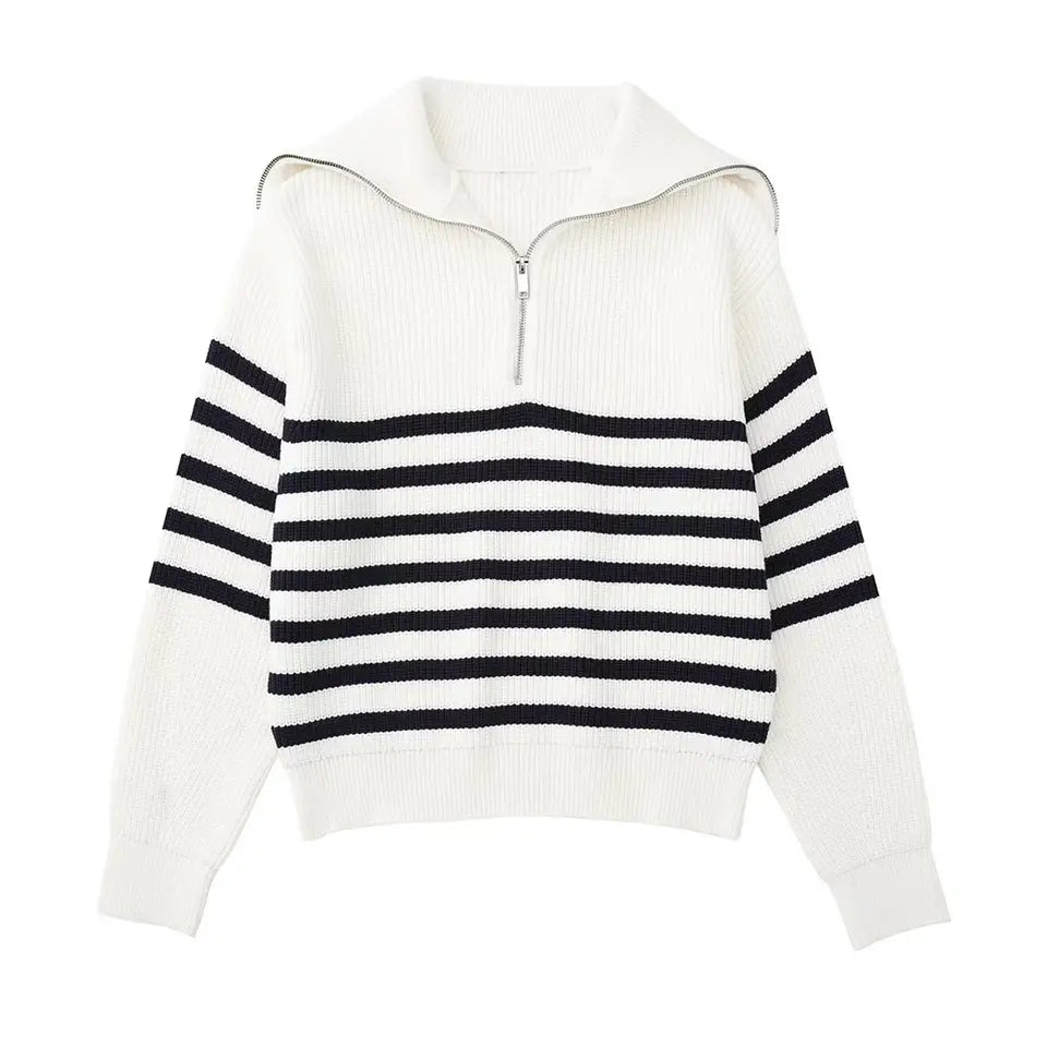 Savrani™ - Maglione con zip in lana morbida