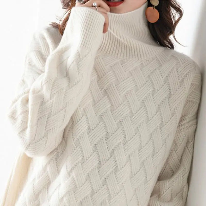 Felicia™ - Maglione a collo alto in lana morbida
