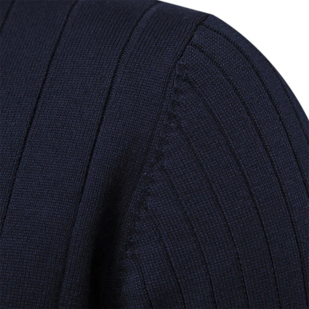 Torino™ – Maglione con zip a coste chic