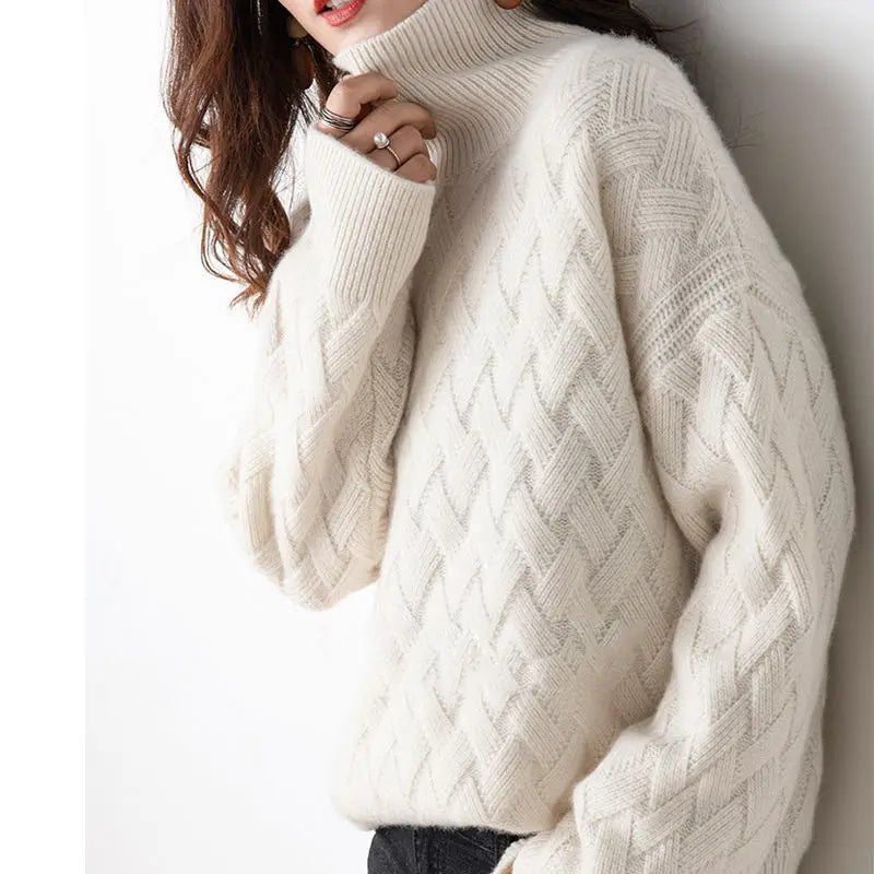 Felicia™ - Maglione a collo alto in lana morbida
