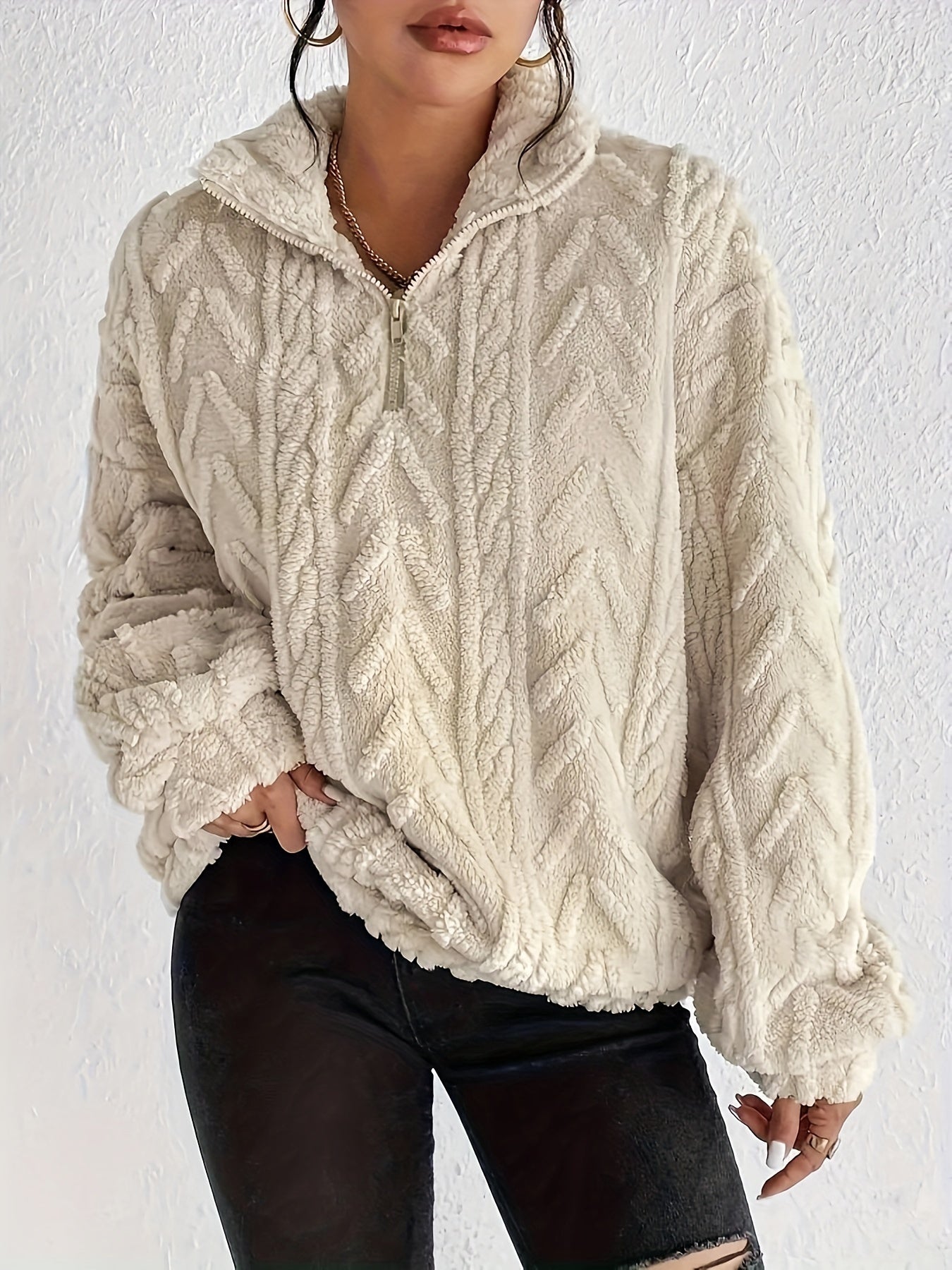 Madeleine™ - Cardigan lungo con cappuccio in cotone