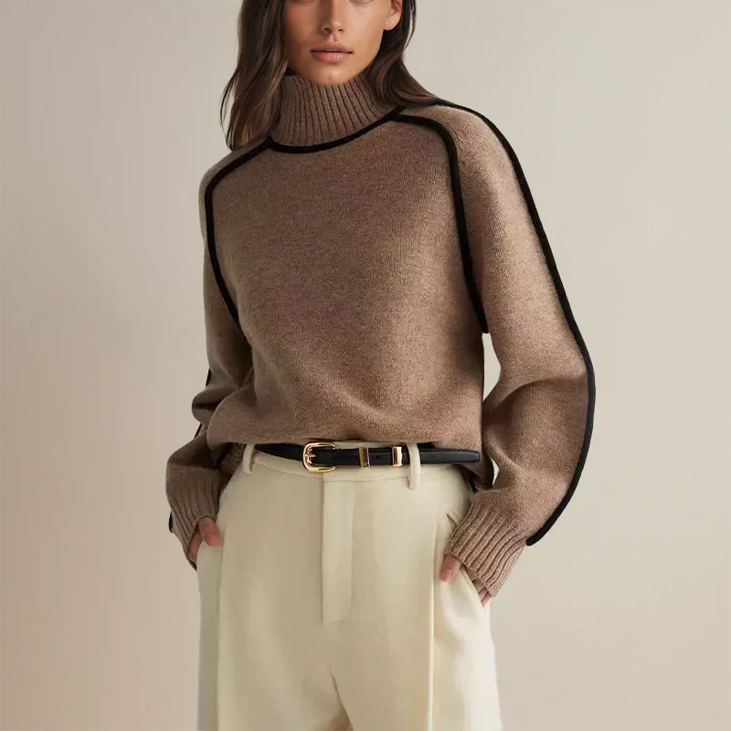 Bruna™ - Maglione a collo alto elegante e morbido