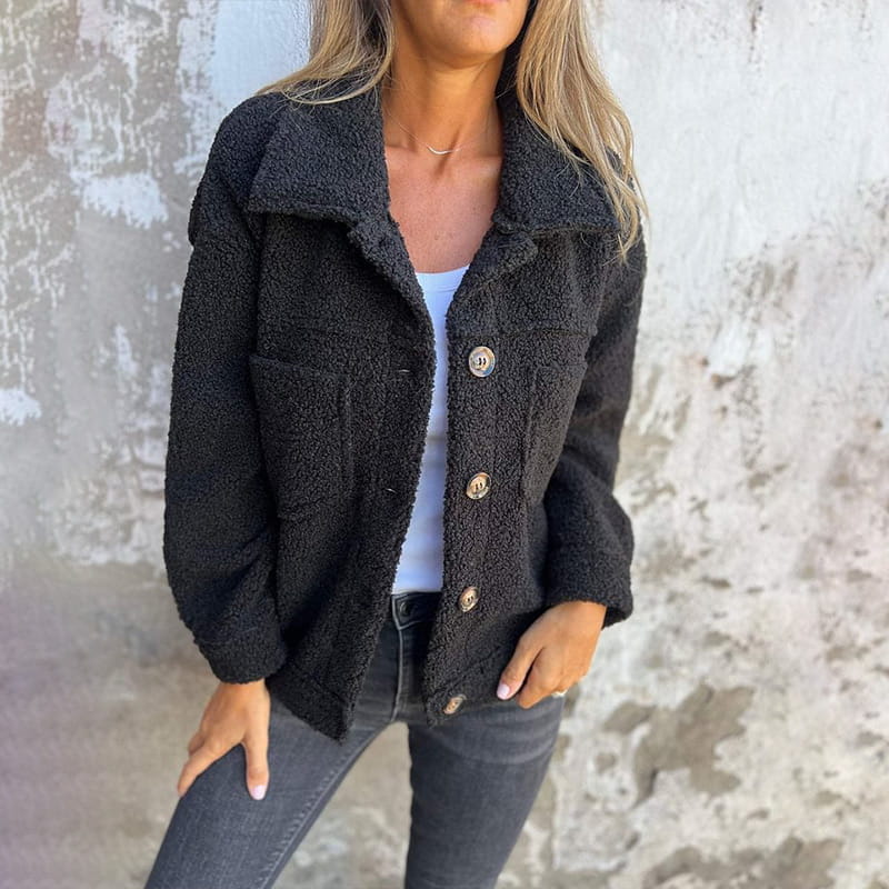 Aurore™ - Giacca in sherpa con bottoni