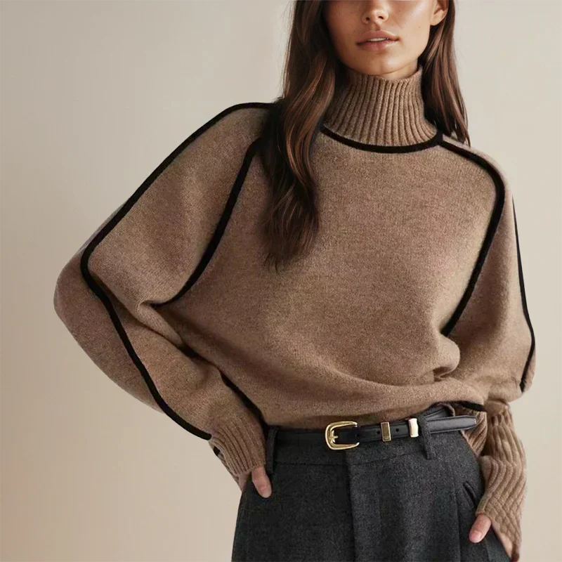 Bruna™ - Maglione a collo alto elegante e morbido